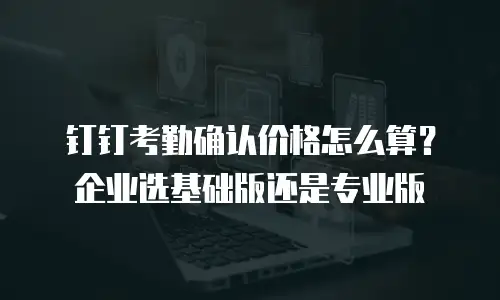 钉钉考勤确认价格怎么算？企业选基础版还是专业版