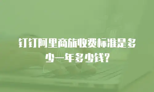 钉钉阿里商旅收费标准是多少一年多少钱？