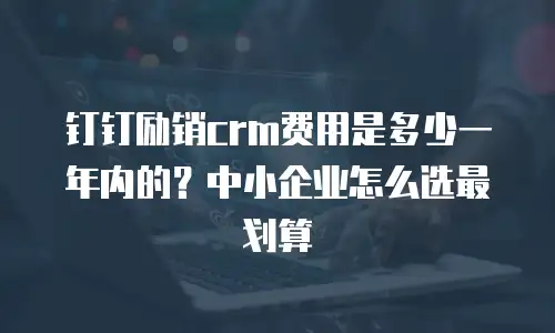 钉钉励销crm费用是多少一年内的？中小企业怎么选最划算
