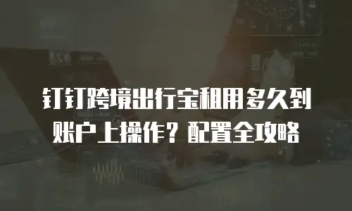 钉钉跨境出行宝租用多久到账户上操作？配置全攻略