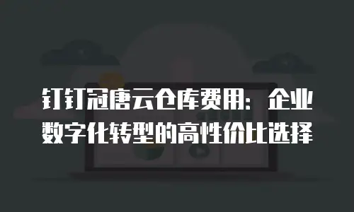 钉钉冠唐云仓库费用：企业数字化转型的高性价比选择