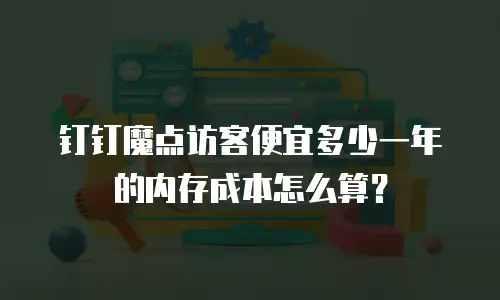 钉钉魔点访客便宜多少一年的内存成本怎么算？
