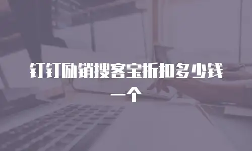 钉钉励销搜客宝折扣多少钱一个