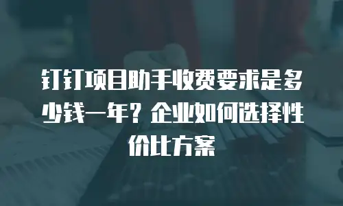 钉钉项目助手收费要求是多少钱一年？企业如何选择性价比方案