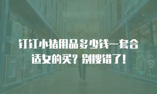 钉钉小猪用品多少钱一套合适女的买？别搜错了！