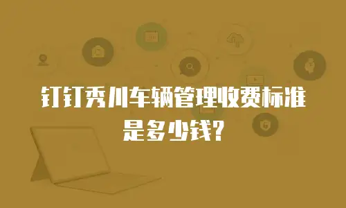 钉钉秀川车辆管理收费标准是多少钱？