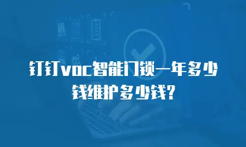钉钉voc智能门锁一年多少钱维护多少钱？