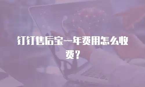 钉钉售后宝一年费用怎么收费？