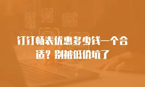 钉钉畅表优惠多少钱一个合适？别被低价坑了