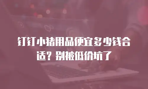 钉钉小猪用品便宜多少钱合适？别被低价坑了