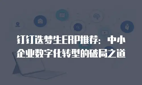 钉钉迭梦生ERP推荐：中小企业数字化转型的破局之道