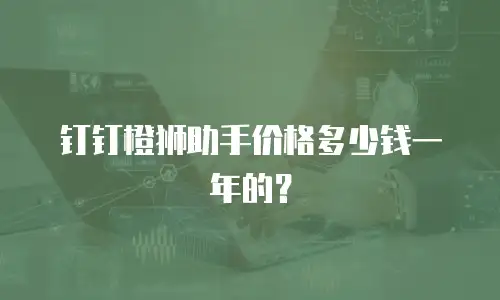 钉钉橙狮助手价格多少钱一年的？
