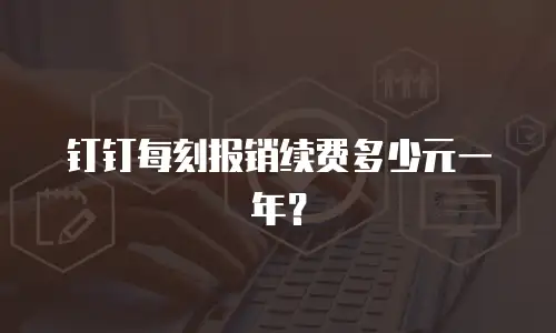 钉钉每刻报销续费多少元一年？