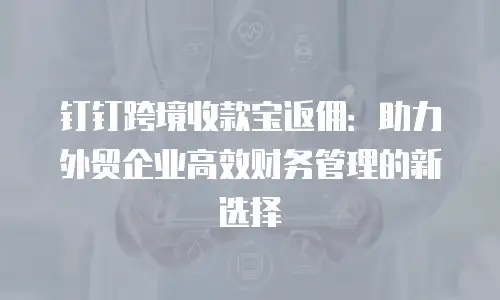 钉钉跨境收款宝返佣：助力外贸企业高效财务管理的新选择
