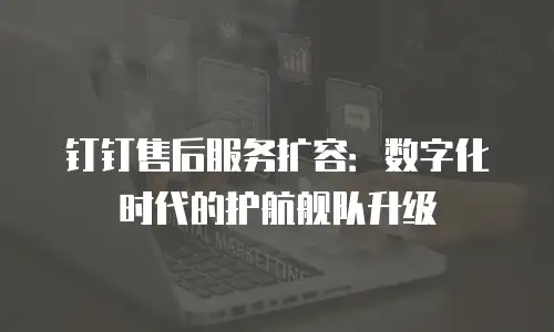 钉钉售后服务扩容：数字化时代的护航舰队升级