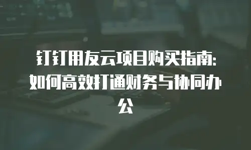 钉钉用友云项目购买指南：如何高效打通财务与协同办公