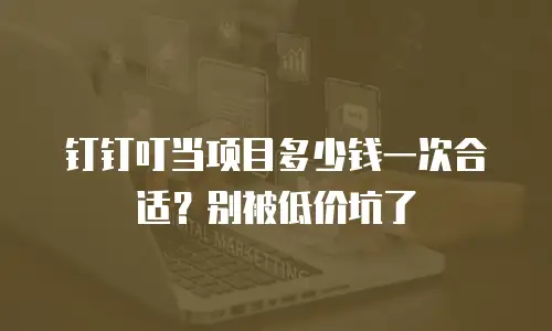 钉钉叮当项目多少钱一次合适？别被低价坑了