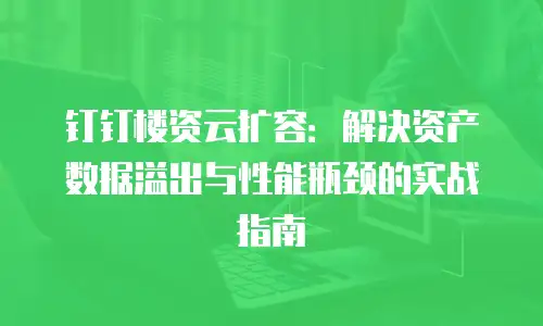 钉钉楼资云扩容：解决资产数据溢出与性能瓶颈的实战指南