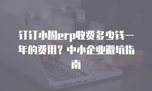 钉钉小圈erp收费多少钱一年的费用？中小企业避坑指南