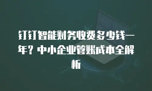 钉钉智能财务收费多少钱一年？中小企业管账成本全解析