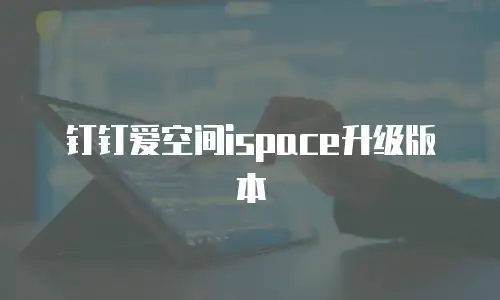 钉钉爱空间ispace升级版本