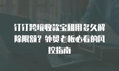 钉钉跨境收款宝租用多久解除限额？外贸老板必看的风控指南
