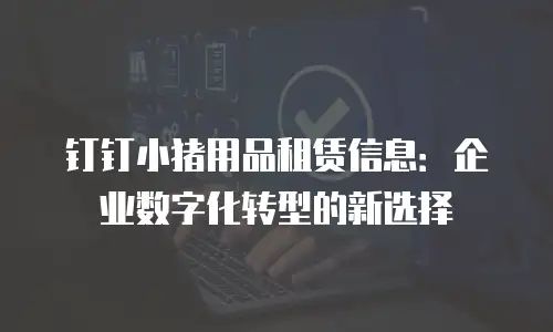 钉钉小猪用品租赁信息：企业数字化转型的新选择