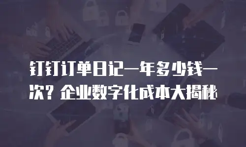 钉钉订单日记一年多少钱一次？企业数字化成本大揭秘