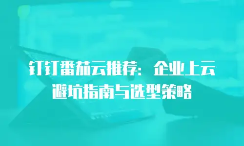 钉钉番茄云推荐：企业上云避坑指南与选型策略