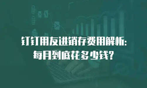 钉钉用友进销存费用解析：每月到底花多少钱？