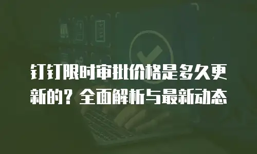 钉钉限时审批价格是多久更新的？全面解析与最新动态