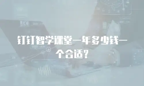 钉钉智学课堂一年多少钱一个合适？