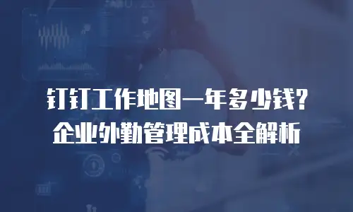 钉钉工作地图一年多少钱？企业外勤管理成本全解析