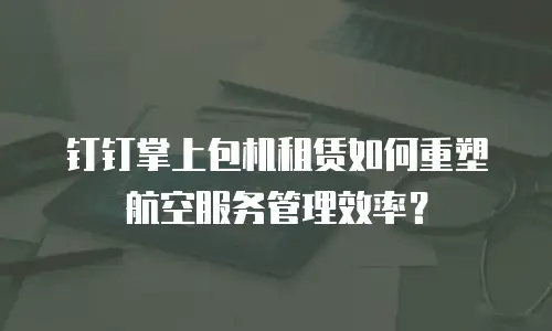 钉钉掌上包机租赁如何重塑航空服务管理效率？