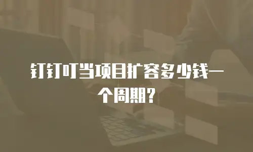 钉钉叮当项目扩容多少钱一个周期？
