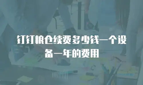 钉钉粮仓续费多少钱一个设备一年的费用
