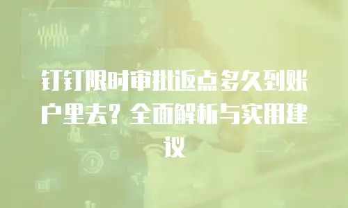 钉钉限时审批返点多久到账户里去？全面解析与实用建议