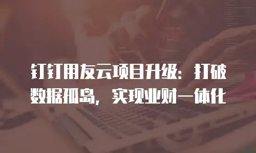 钉钉用友云项目升级：打破数据孤岛，实现业财一体化