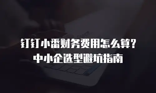 钉钉小番财务费用怎么算？中小企选型避坑指南