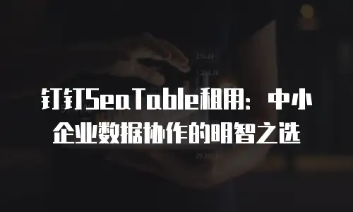 钉钉SeaTable租用：中小企业数据协作的明智之选