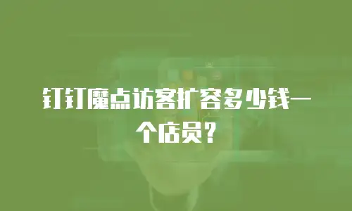 钉钉魔点访客扩容多少钱一个店员？
