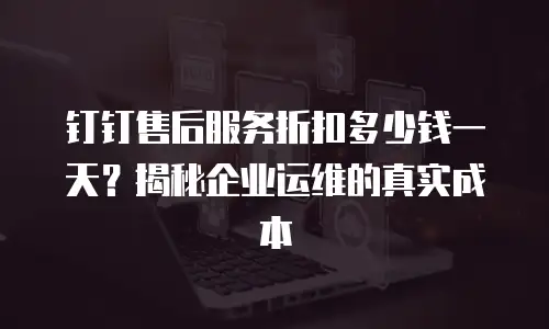钉钉售后服务折扣多少钱一天？揭秘企业运维的真实成本