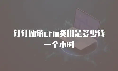钉钉励销crm费用是多少钱一个小时