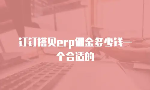 钉钉搭贝erp佣金多少钱一个合适的