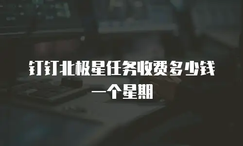 钉钉北极星任务收费多少钱一个星期