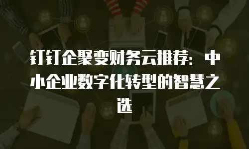 钉钉企聚变财务云推荐：中小企业数字化转型的智慧之选