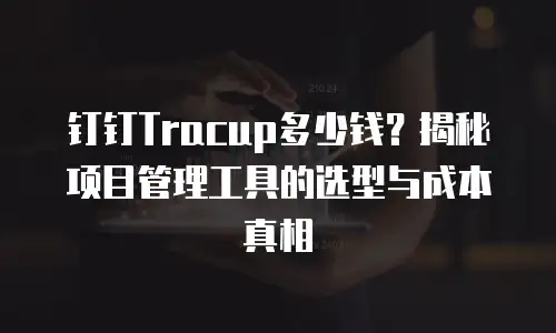 钉钉Tracup多少钱？揭秘项目管理工具的选型与成本真相