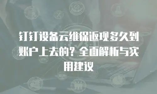 钉钉设备云维保返现多久到账户上去的？全面解析与实用建议