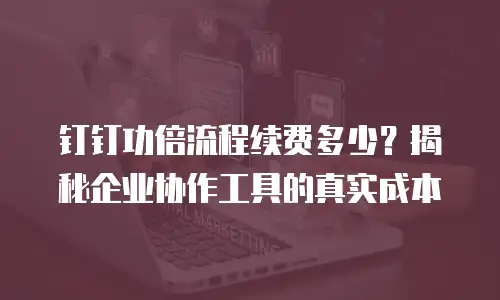 钉钉功倍流程续费多少？揭秘企业协作工具的真实成本