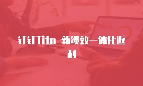 钉钉Tita 新绩效一体化返利